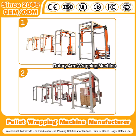 Automatic Stretch Hood Wrapping Machine for Pallet Cardboard Corrugated Paper Carton Packaging Industry