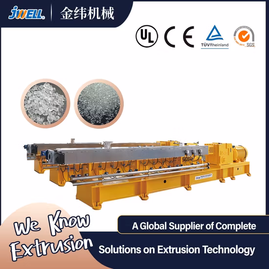 Jwell High Quality Silicone Granules Melt Pellet Granular Extruder Machine for Paper