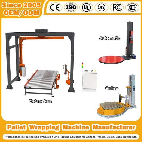 Automatic Stretch Hood Wrapping Machine for Pallet Cardboard Corrugated Paper Carton Packaging Industry